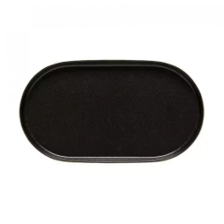 Тарелка 20х36.5см Costa Nova Notos черно-белая