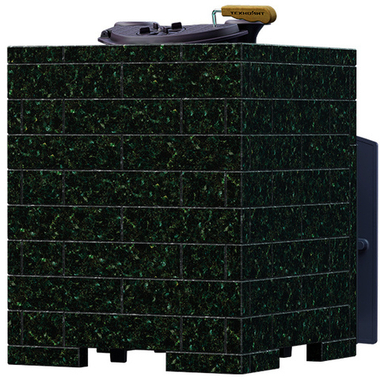 Банная печь Авангард ЗК25П2 в облицовке Классика 790/40 Пироксенит кирпич