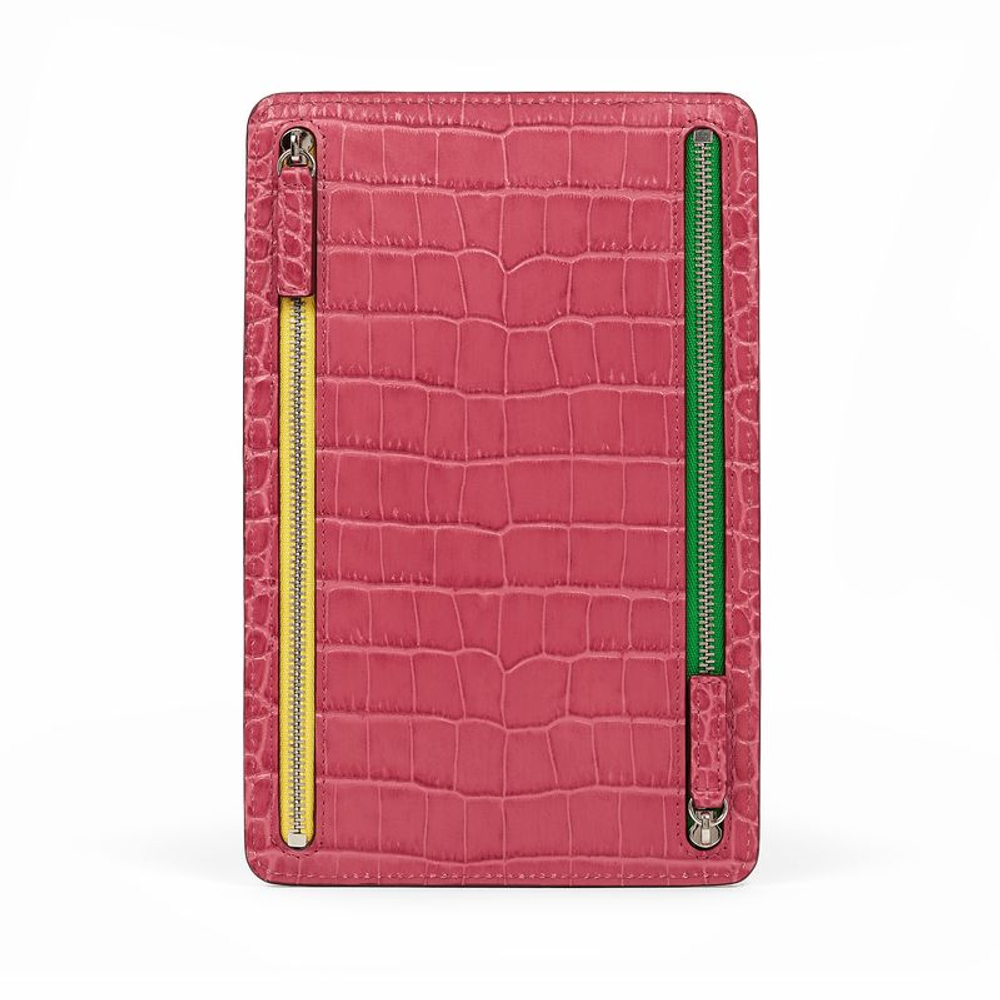 Smythson Кейс для документов Multi-Zip Case in Mara, Cerulean