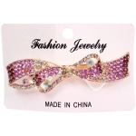 Заколка - автомат металлическая на блистере «KLEVER», сантима, цвет как на фото, 8*3см ( хедр Кокетка)