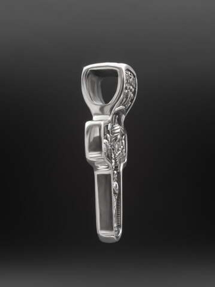 Крест православный с Николаем Чудотворцем из серебра