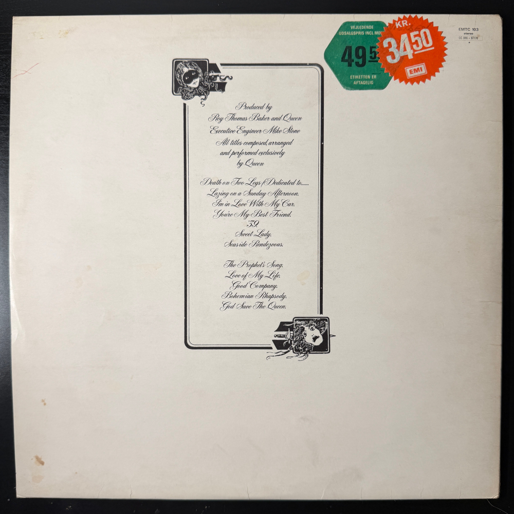 Queen ‎– A Night At The Opera (Англия 1975г.)