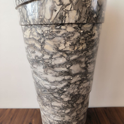 Раковина напольная из мрамора Pedestal Doreng Spiral MN-03221 (45*45*90 см)