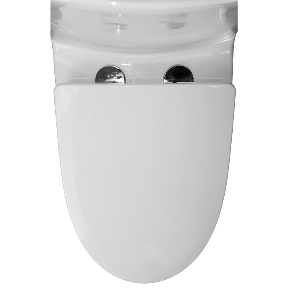 Унитаз моноблок Azario Luna 770x390x710 напольный, горизонтальный слив, сиденье дюропласт микролифт (AZ-1037)