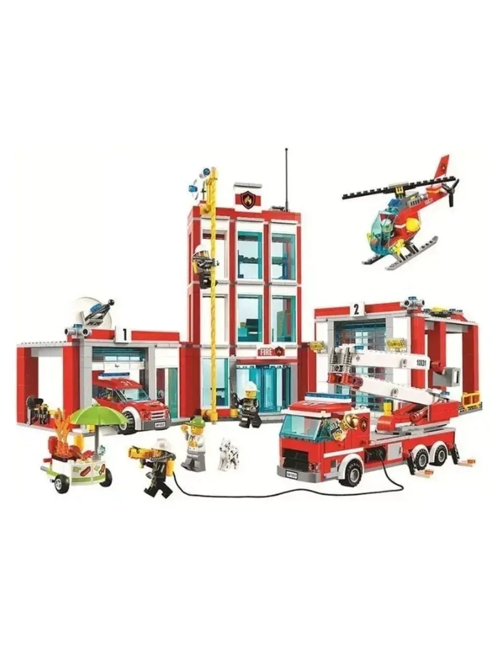 Конструктор Сити Пожарная часть 958 деталей 10831