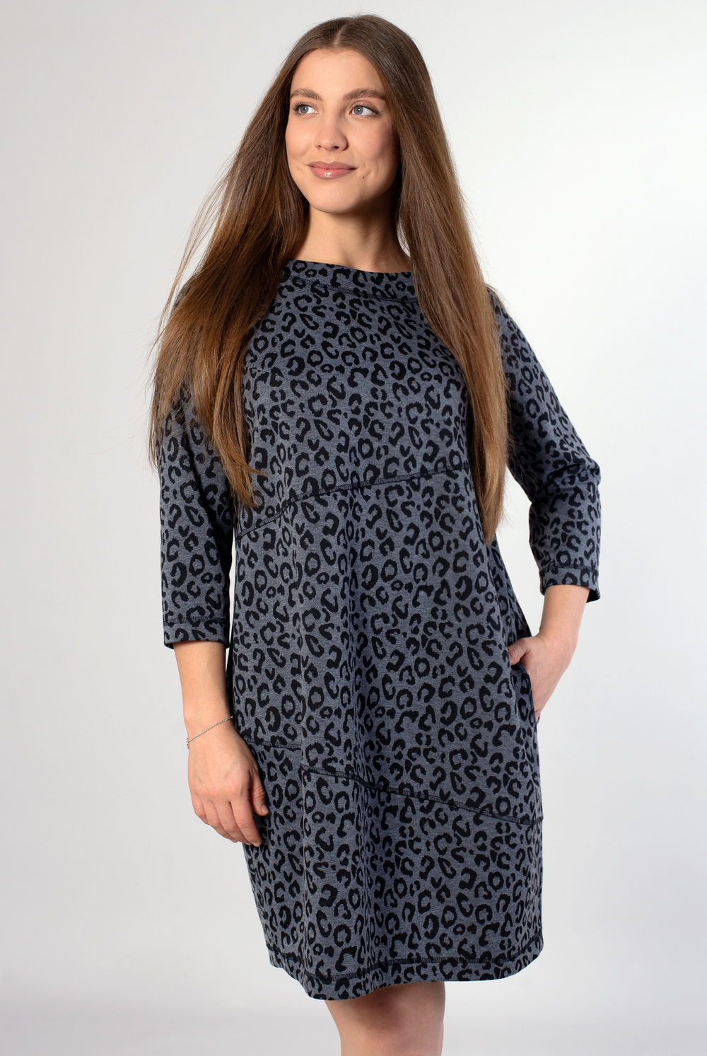 Платье женское 1822ЛП, Леопард #225Лег051822ЛП