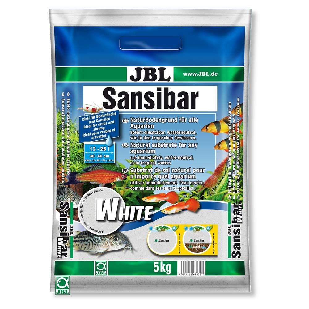 JBL Sansibar White 5 кг  - грунт аквариумный мелкий белый
