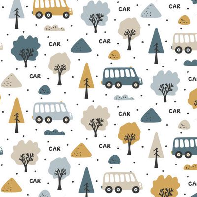 Buy kids fabric cars buses scandinavian style