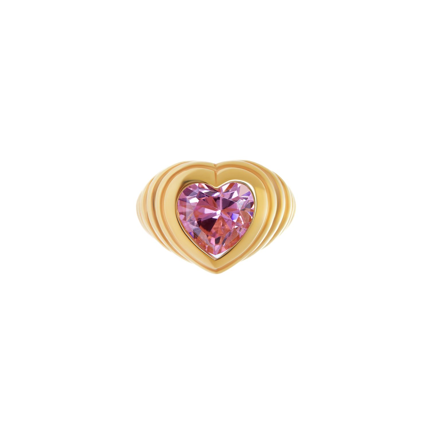 Кольцо Shiny Heart Ring – Pink