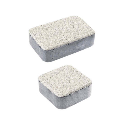 ГРАНИТНАЯ ТРОТУАРНАЯ ПЛИТКА КЛАССИКО - А.1.КО.4 ГРАНИТ БЕЛЫЙ, КОМПЛЕКТ ИЗ 2 ВИДОВ ПЛИТ