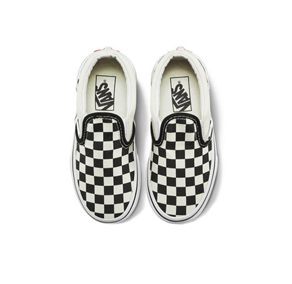 Детские слипоны Vans Classic Slip-On 'Black Off White' VN000ZBUEO1