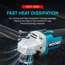 Угловая шлифовальная машина аккумуляторная бесщеточная 125 мм, 8500 об. мин УШМ