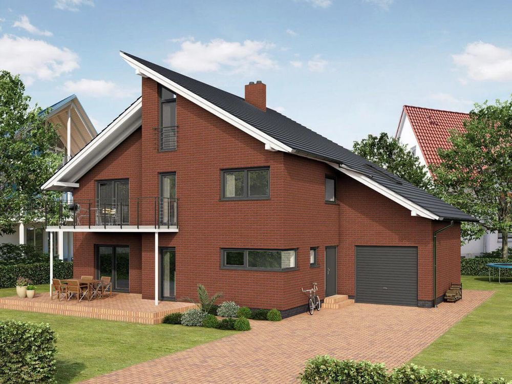 Feldhaus Klinker - R400NF9, Classic Carmesi Liso, 240x9x71 - Клинкерная плитка для фасада и внутренней отделки