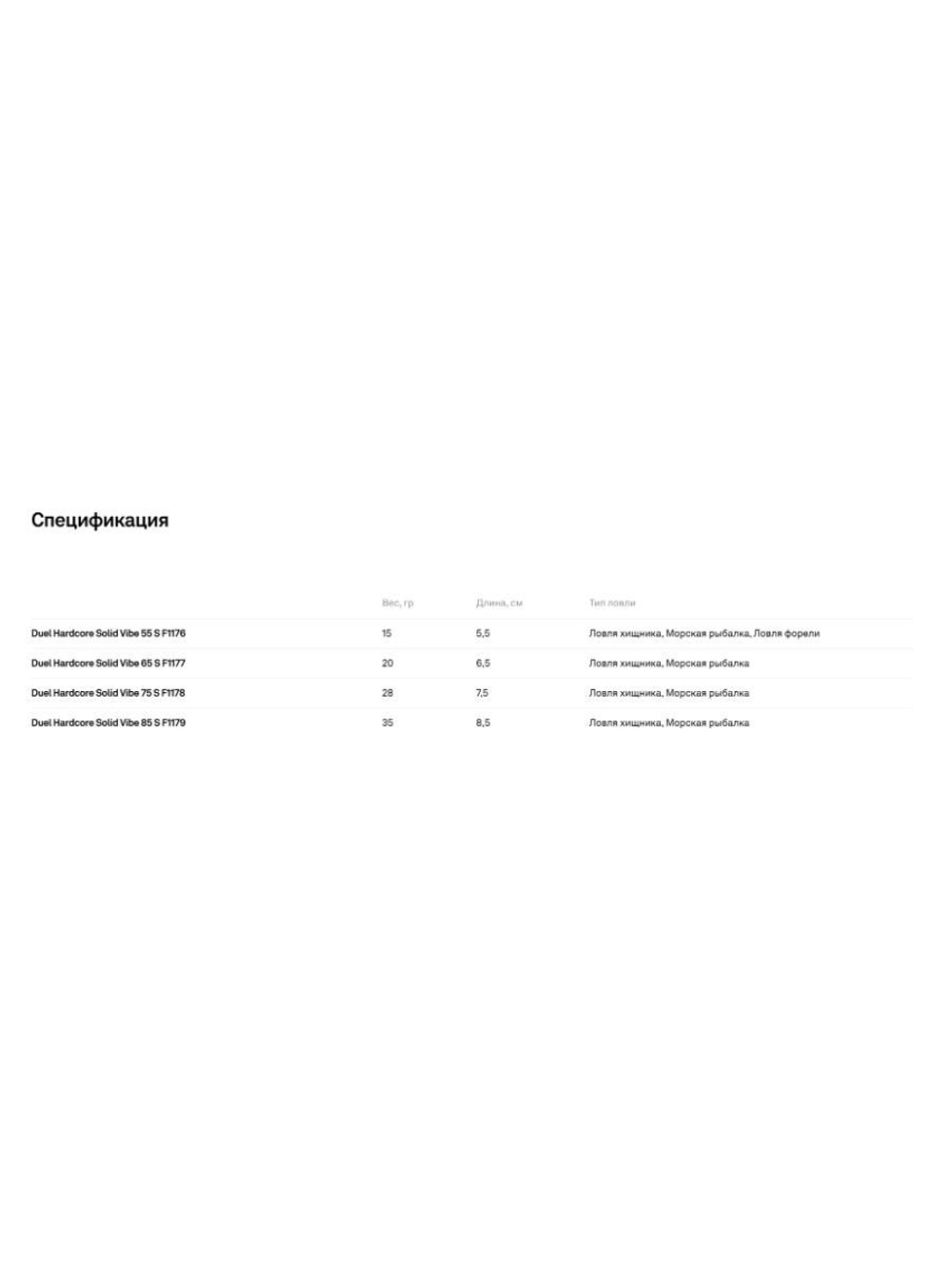 Воблер для рыбалки Duel Hardcore Solid Vibe 85S F1179-HGR, 85 мм, 35 г, тонущий, виб