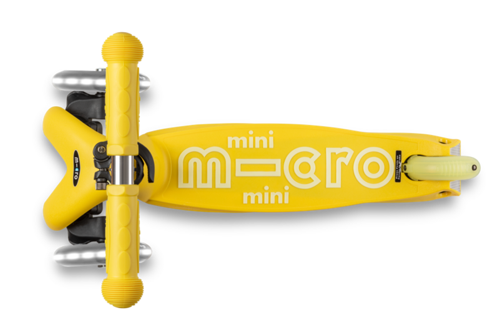 Самокат Mini Micro Deluxe LED Желтый