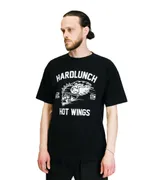 Футболка Hardlunch оверсайз Hot wings черная