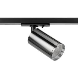 Трековый светильник однофазный ЭРА TR39-GU10 СН под лампу MR16 хром | Однофазные светильники под лампу