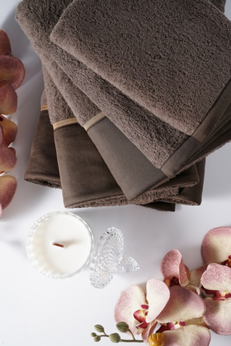 Набор полотенец 3шт Claire Batiste Atelier Brise тёмно-коричневый