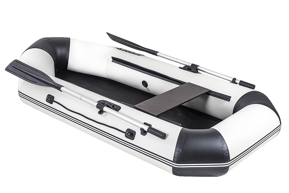 Броня-220 белый-черный (лодка ПВХ с усилением)