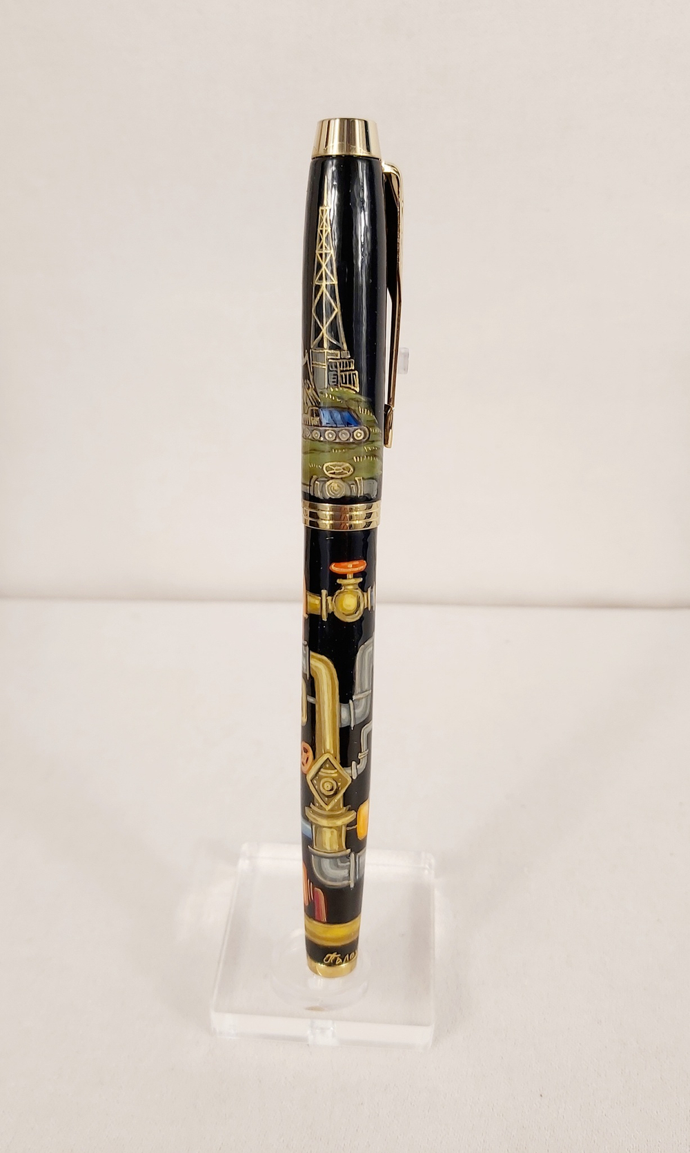 Ручка Parker с ручной росписью Палех "Подарок нефтянику"