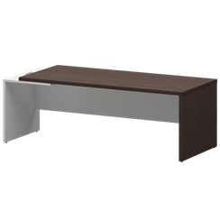 Стол руководителя левый KZ-22L Дуб венге/Белый 2200x900x750 Кортез