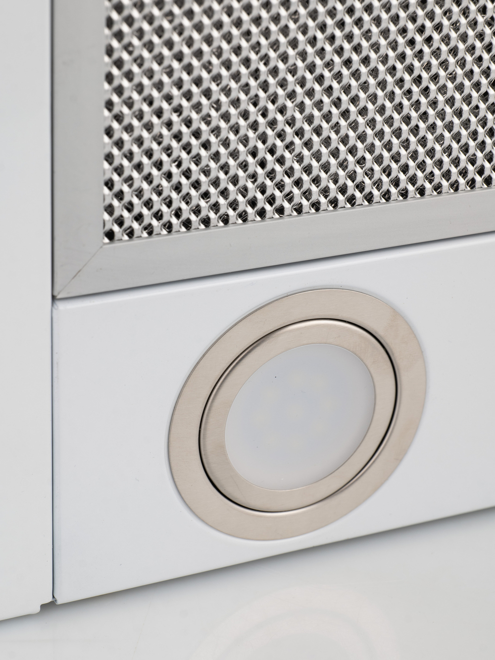 Кухонная вытяжка MACBI встраиваемая MT60-3 1100м3/ч WHITE/Белая, панель: металл