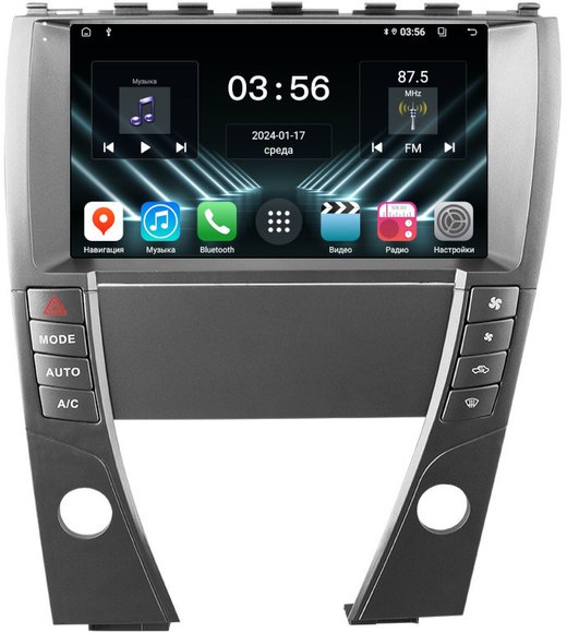 Магнитола для Lexus ES350 XV40 2006-2012 (проводка AB) - FarCar DX9-9657AB монитор 9" IPS на Android 13, 4+64Гб, CarPlay