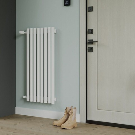 Радиатор трубчатый Guardo Torre 4D-1200-08 BK-VER R9016(M) бежевый матовый