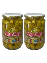 Оливки зеленые AgaOglu на гриле 670 г x 2 шт