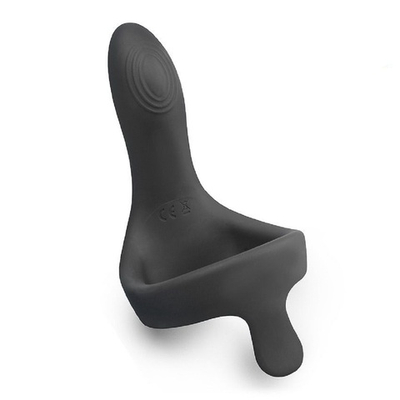 Эрекционное кольцо с вибрацией Sex Expert 10 режимов черное 4,8 см