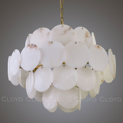 Люстра Cloyd BOSFOR-C C20 / выс. 55 см - алебастр - латунь (арт.12356)