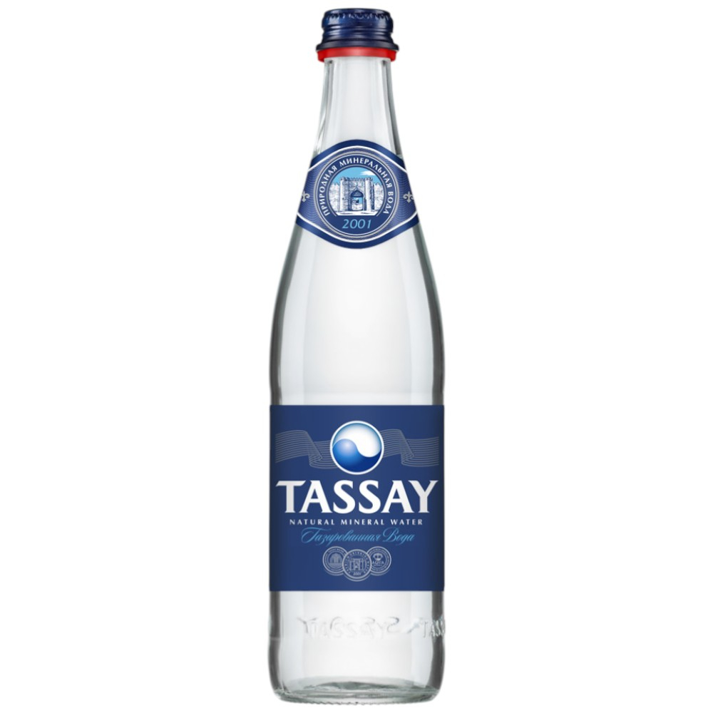 Вода Tassay газированная, Glass 0,5 л.