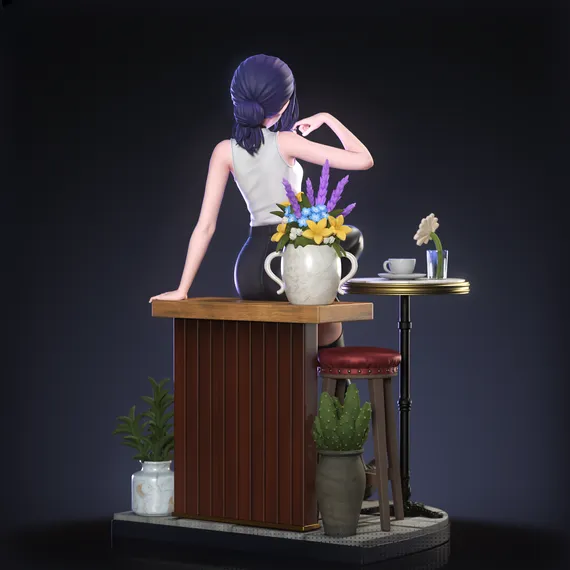 Reze coffe break - Chainsaw Man