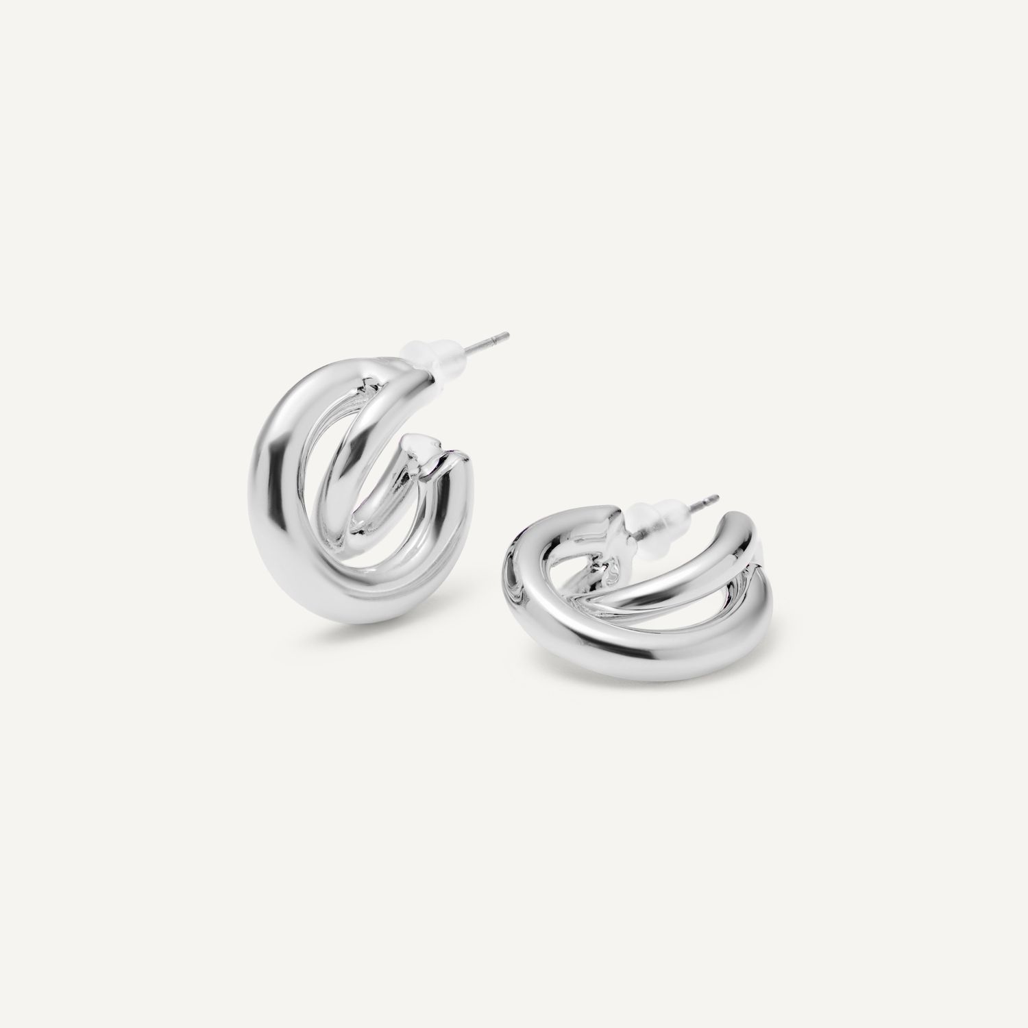 Серьги Twofold Earrings – Silver