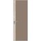 Алюминиевая дверь 6AGК кромка серебро стекло монохром капучино вставка дуб сонома