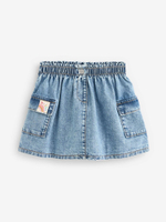 Юбка джинсовая с карманами для девочки Next 105-222, Синий