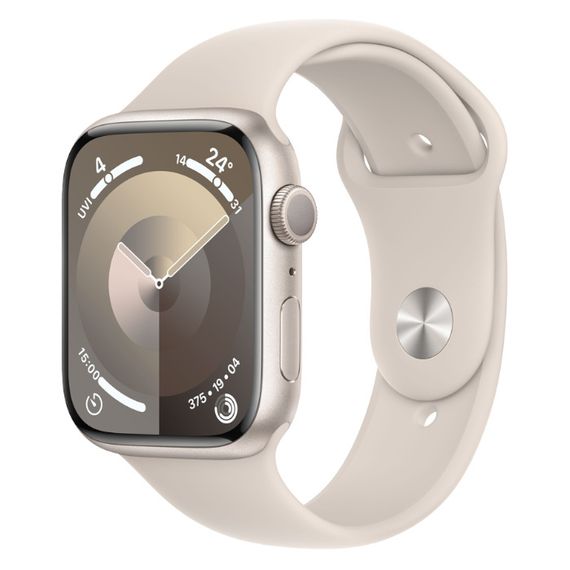 Часы Apple Watch Series 9 GPS 45mm Aluminum Case with Sport Band (Сияющая звезда) S/M