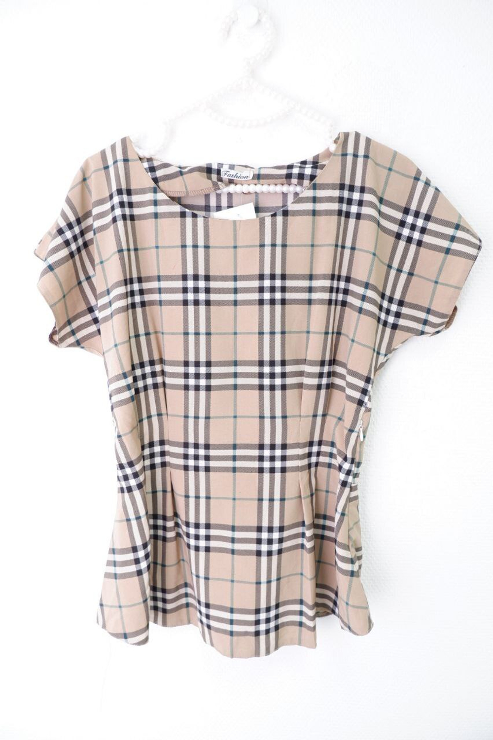 Блуза Fashion в клетку 46 размер