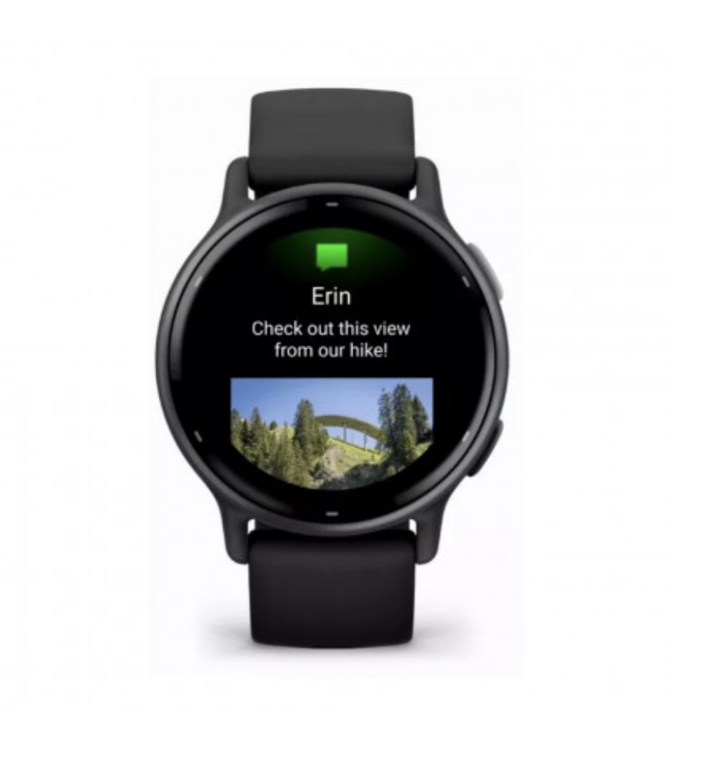 Умные часы Garmin Vivoactive 5 Slate Aluminum Bezel with Black Case and Silicone Band (010-02862-5A)