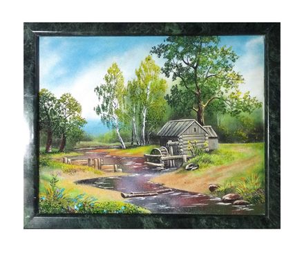 Панно из камня