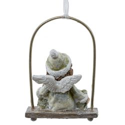 GAEM Изделие декоративное подвесное "Девочка на качелях", L5 W3,5 H8 см, 2в.