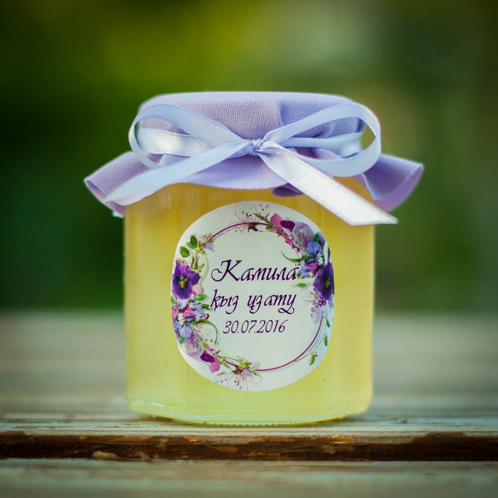 Набор бонбоньерок с медом на свадьбу, 250 грамм+140 грамм