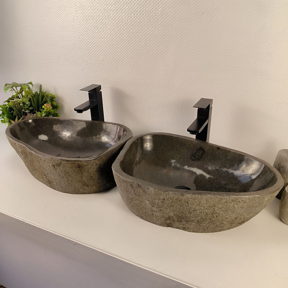 Раковина из речного камня ПАРА! RS-65535 53*35*15 0866