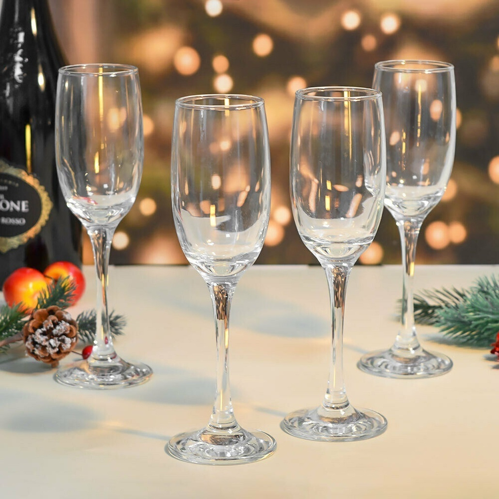 Набор бокалов для шампанского "Resto" 4шт 180мл