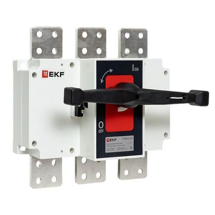 Рубильник-выключатель 1250A 3P c рукояткой управления для прямой установки PowerSwitch EKF
