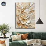 Золотые Арт цветы