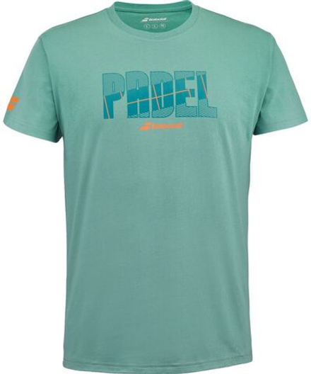Мужская теннисная футболка Babolat Padel Cotton Men - зеленый