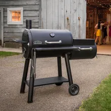 Угольная и дровяная гриль-коптильня Broil King Regal Offset 400