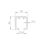 Верхняя направляющая SLD.Comfort-PRO/2000 track BL черный