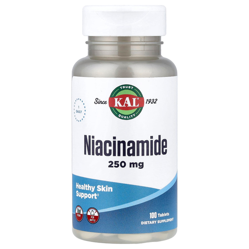 KAL, Ниацинамид, 250 мг, 100 таблеток